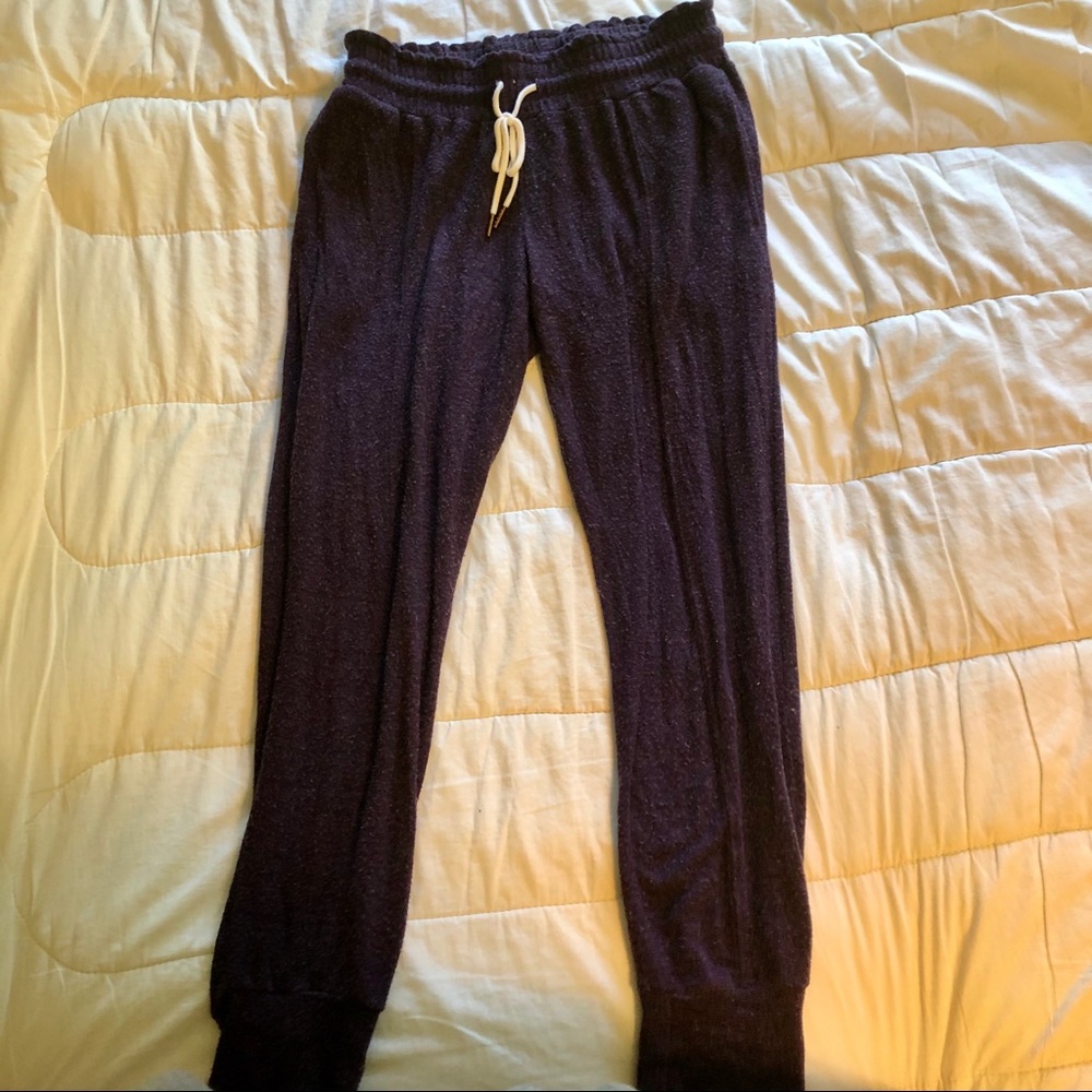 Purple Stretch Joggers